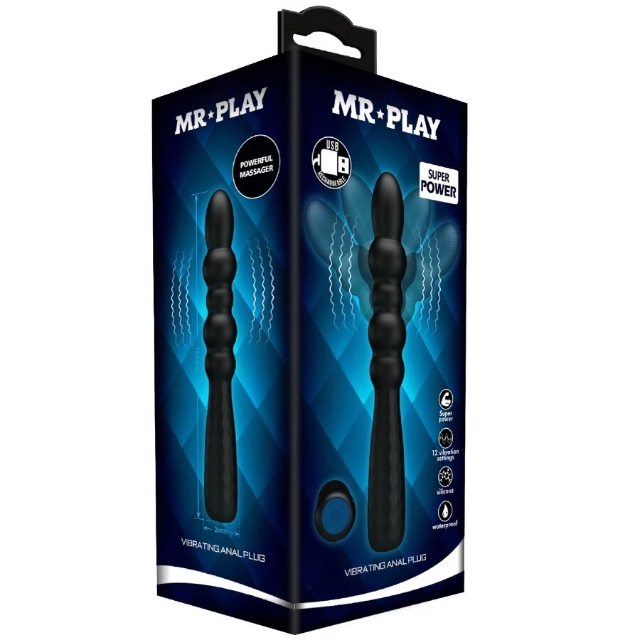 MR PLAY - PLUG ANALE VIBRANTE FLESSIBILE